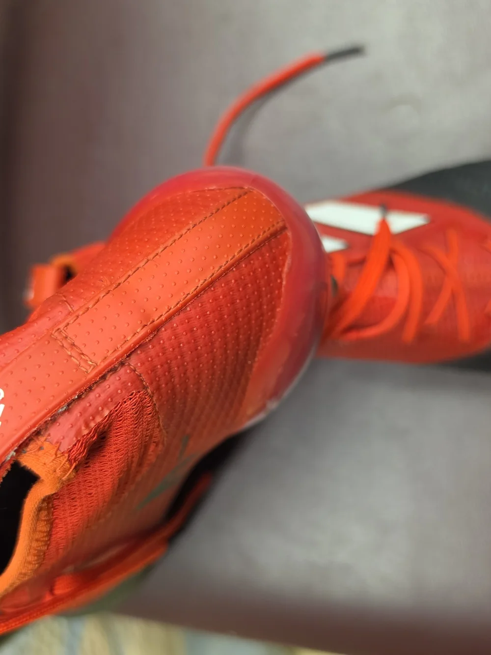 Adidas Red & Black Soccer Cleats